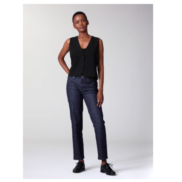 EILEEN FISHER Cotton Stretch Denim Slim Jean - Picture 1 of 4